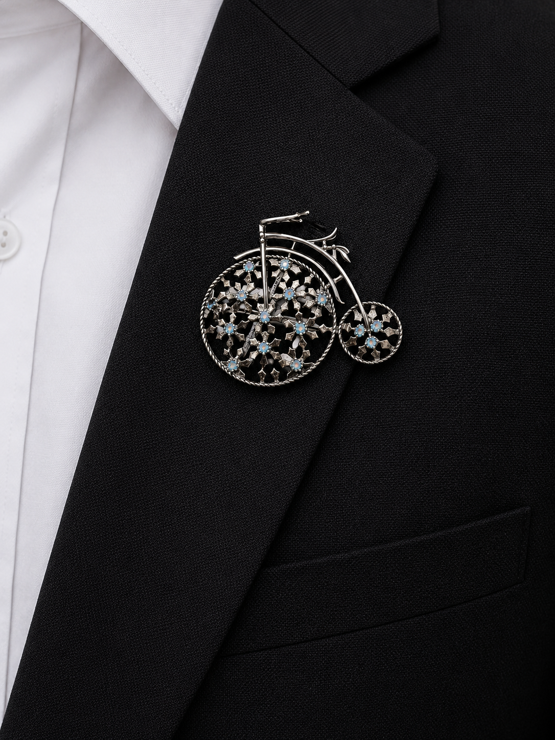 Vintage Bicycle Brooch