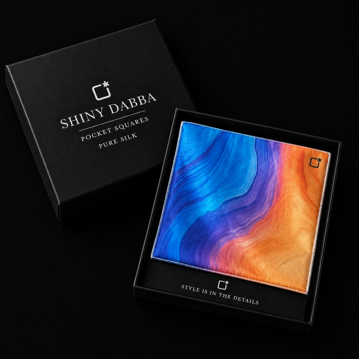Sunset Wave Silk Pocket Square