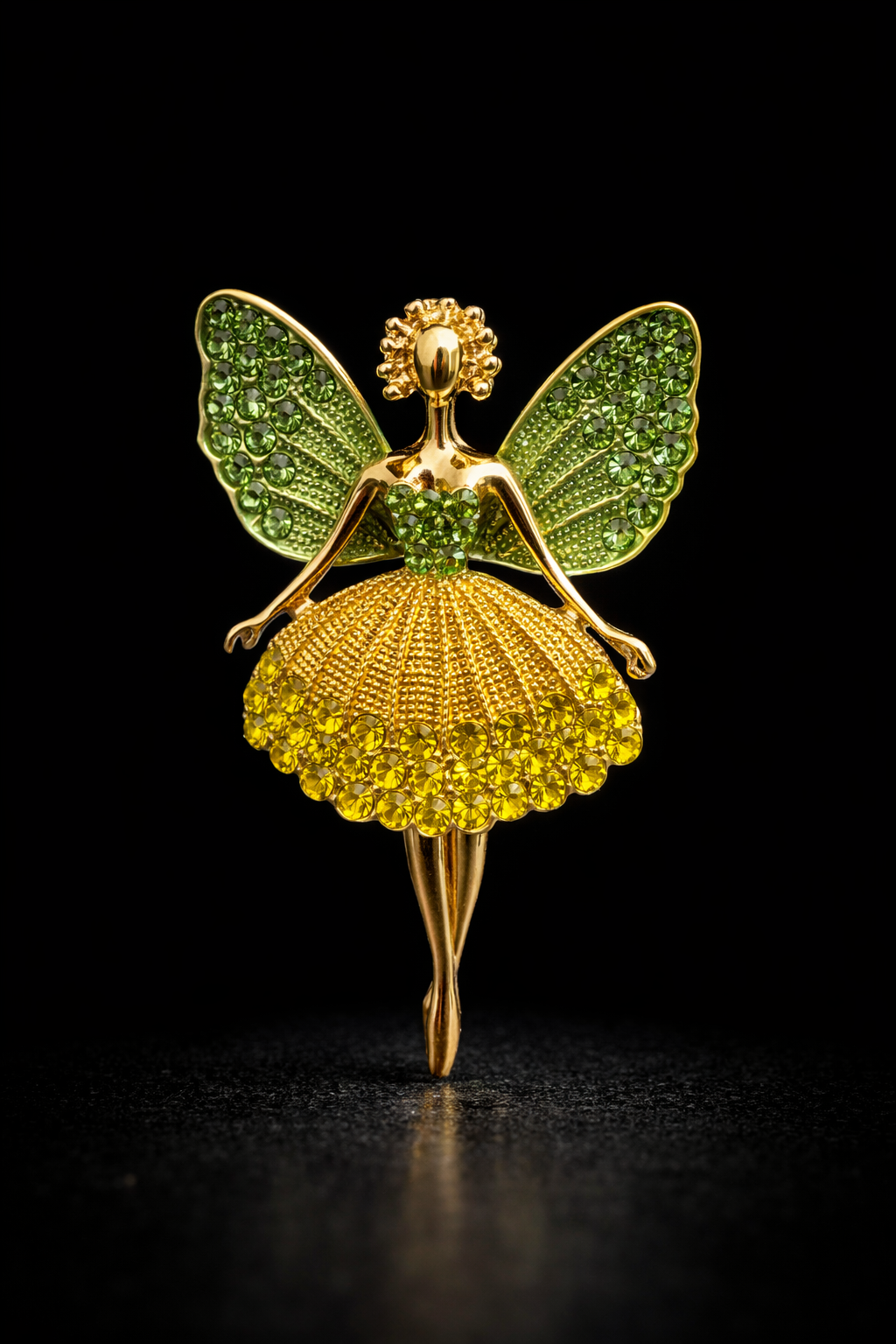 Enchanted Fairy Crystal Brooch