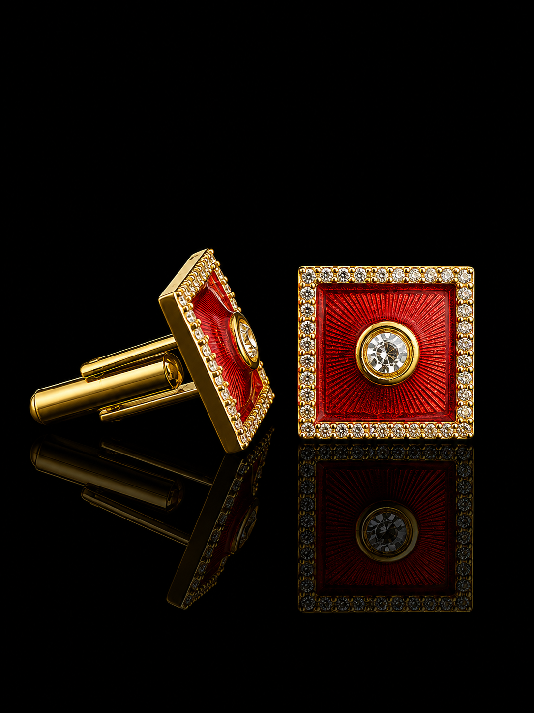 Royal Radiance Square Cufflinks