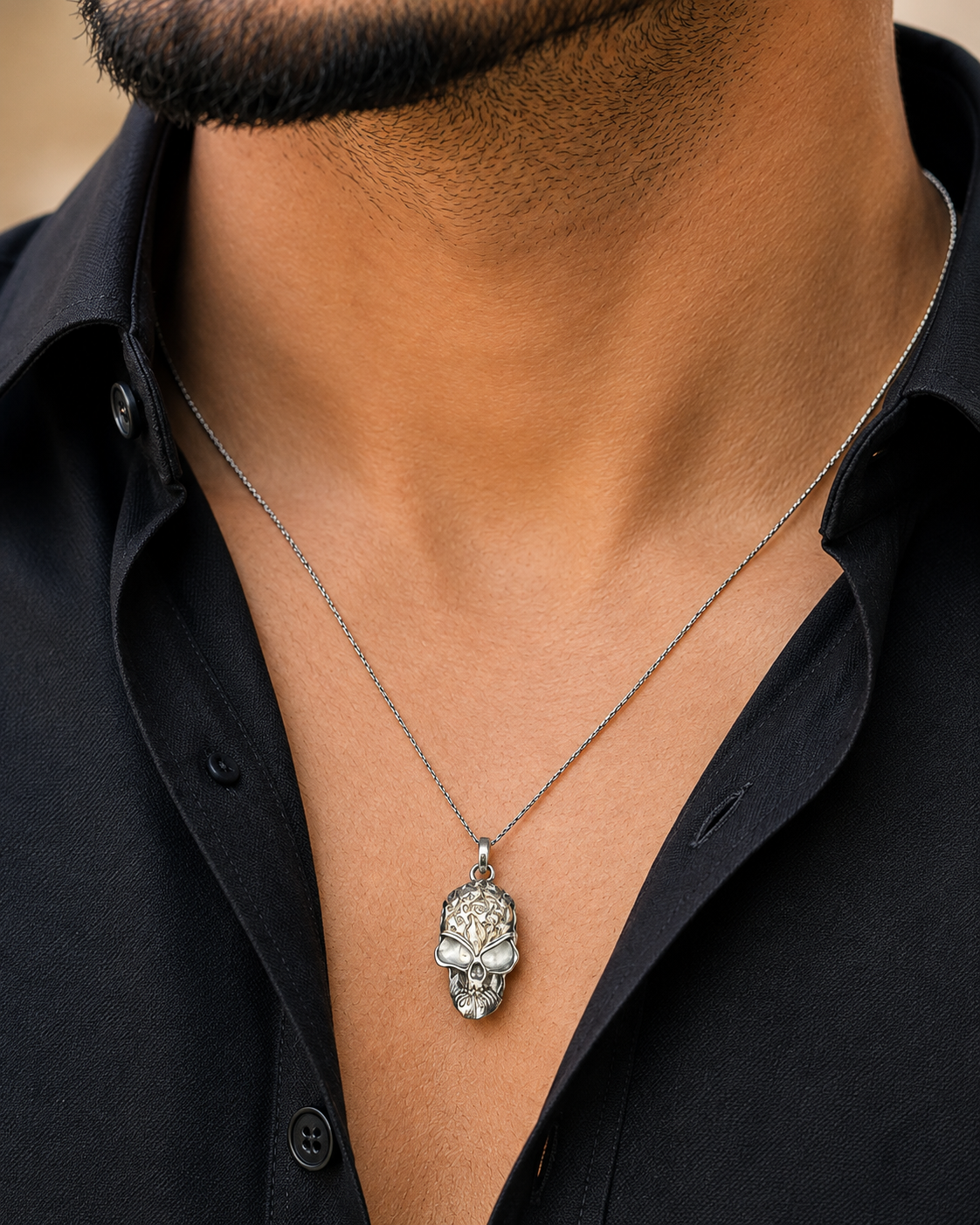 Warrior Skull Pendant