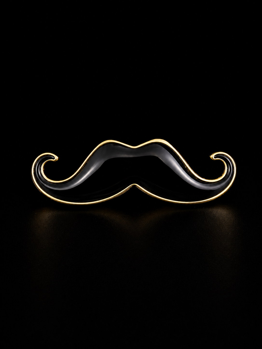 Midnight Handlebar Brooch