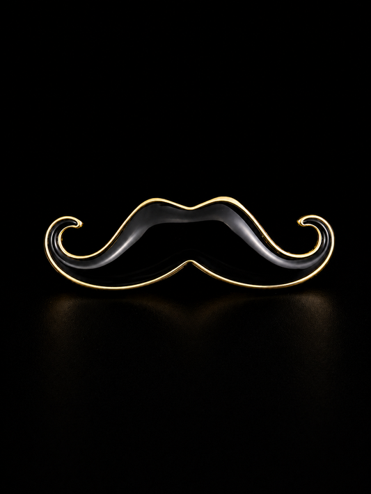 Midnight Handlebar Brooch