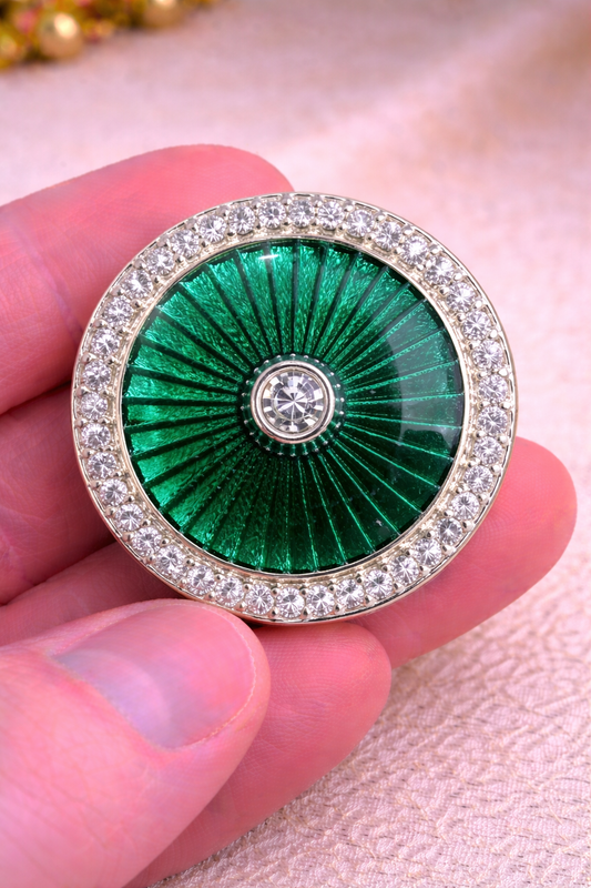 Imperial Radiance Crystal Bandhgala Button