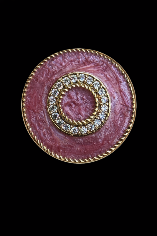 Royal Blush Zircon Bandhgala Button