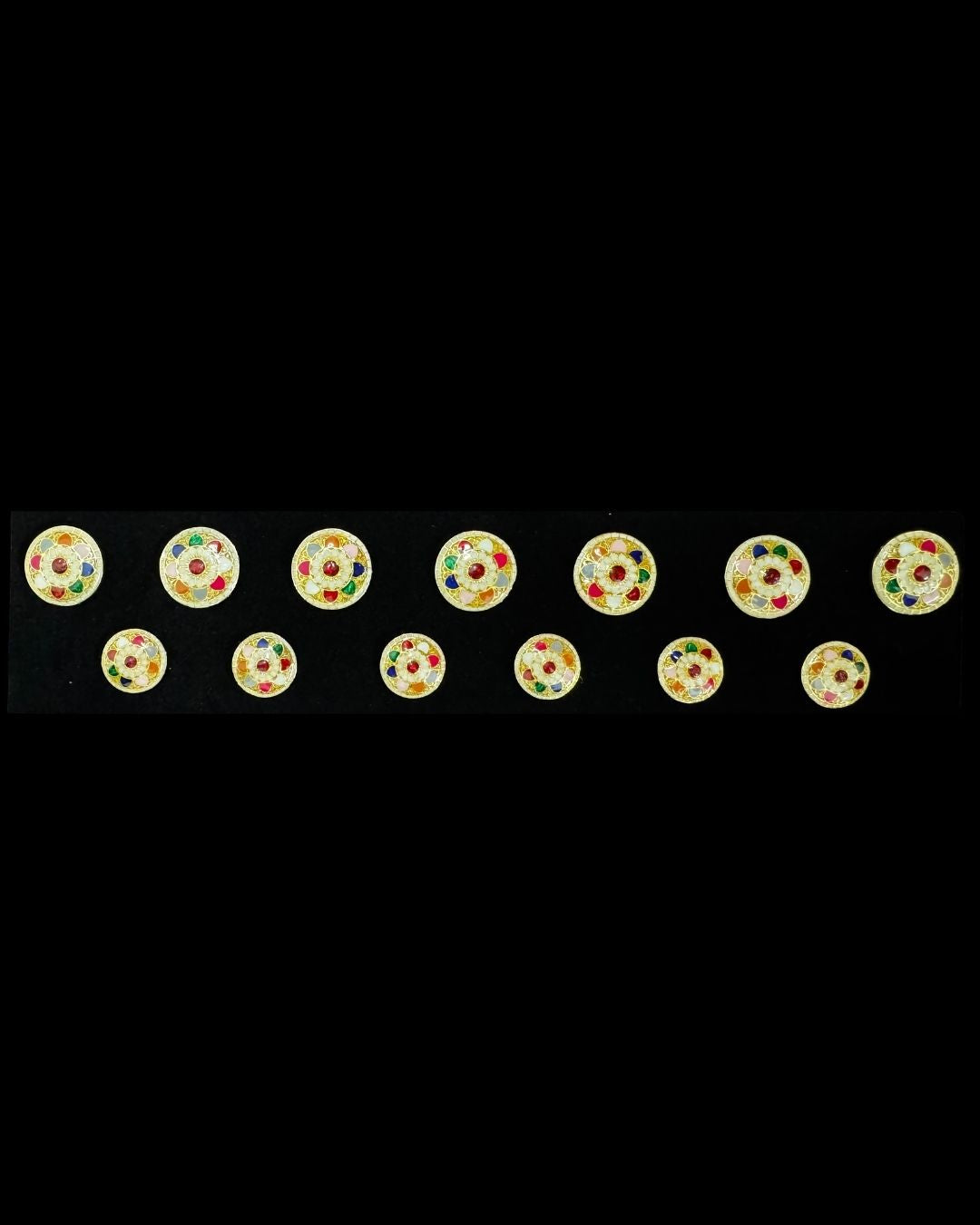 Navratna Bloom Bandhgala Button
