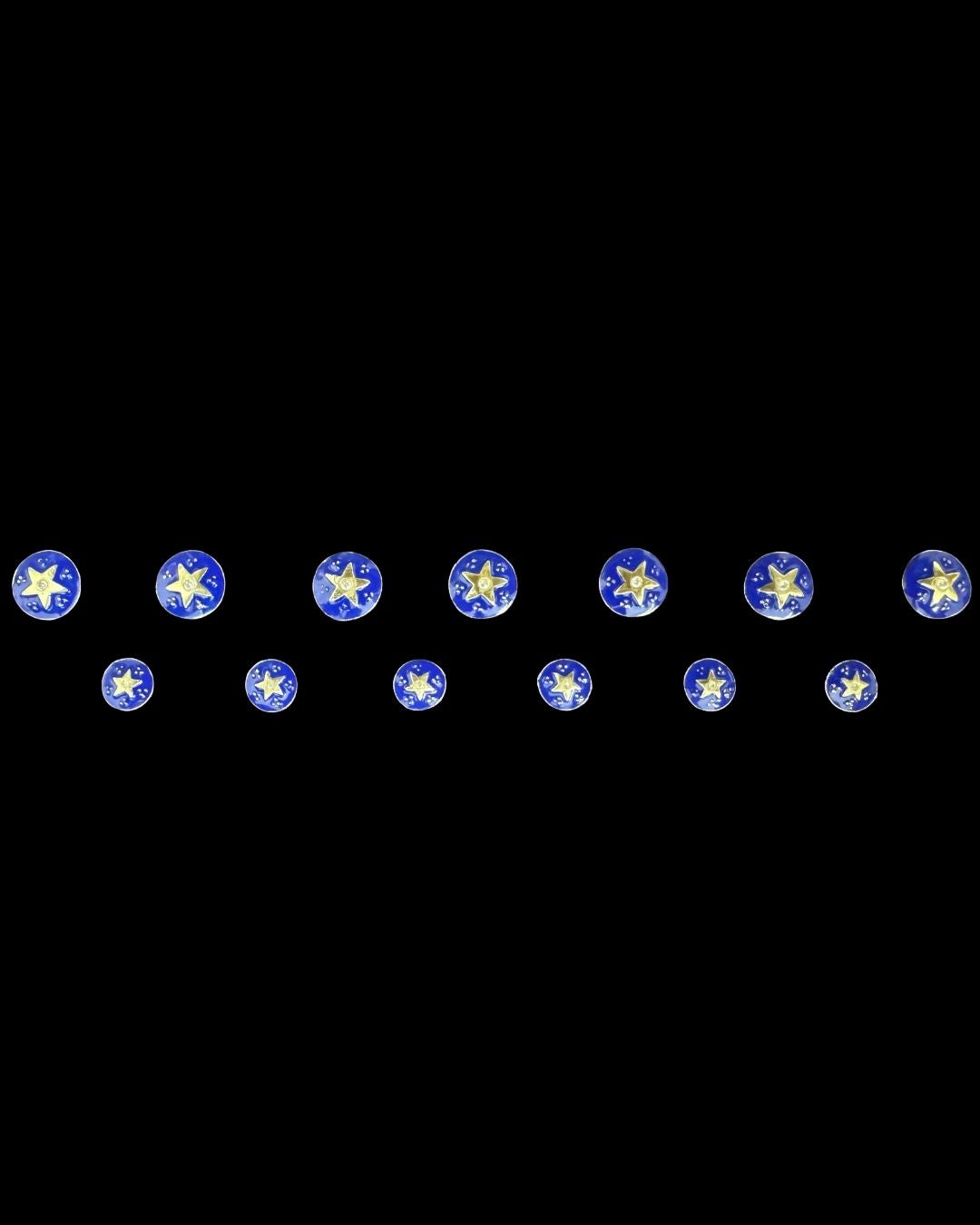 Royal Star Blue Banghgala Button