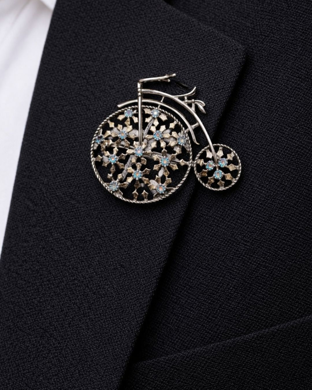 Vintage Bicycle Brooch