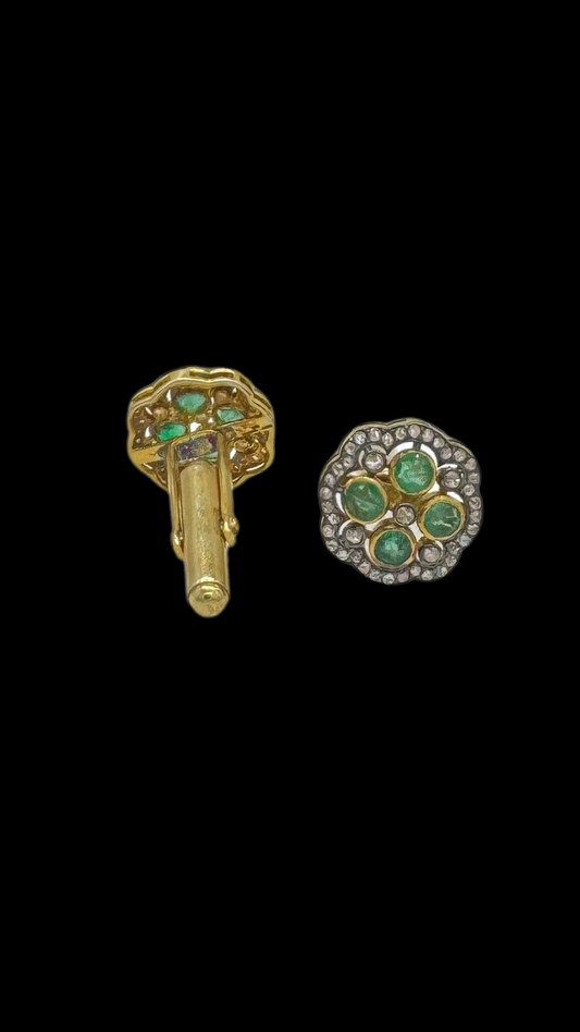 Emerald Round Cufflinks