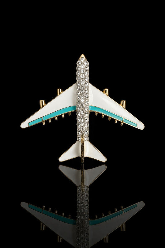 Jetsetter Wings Brooch