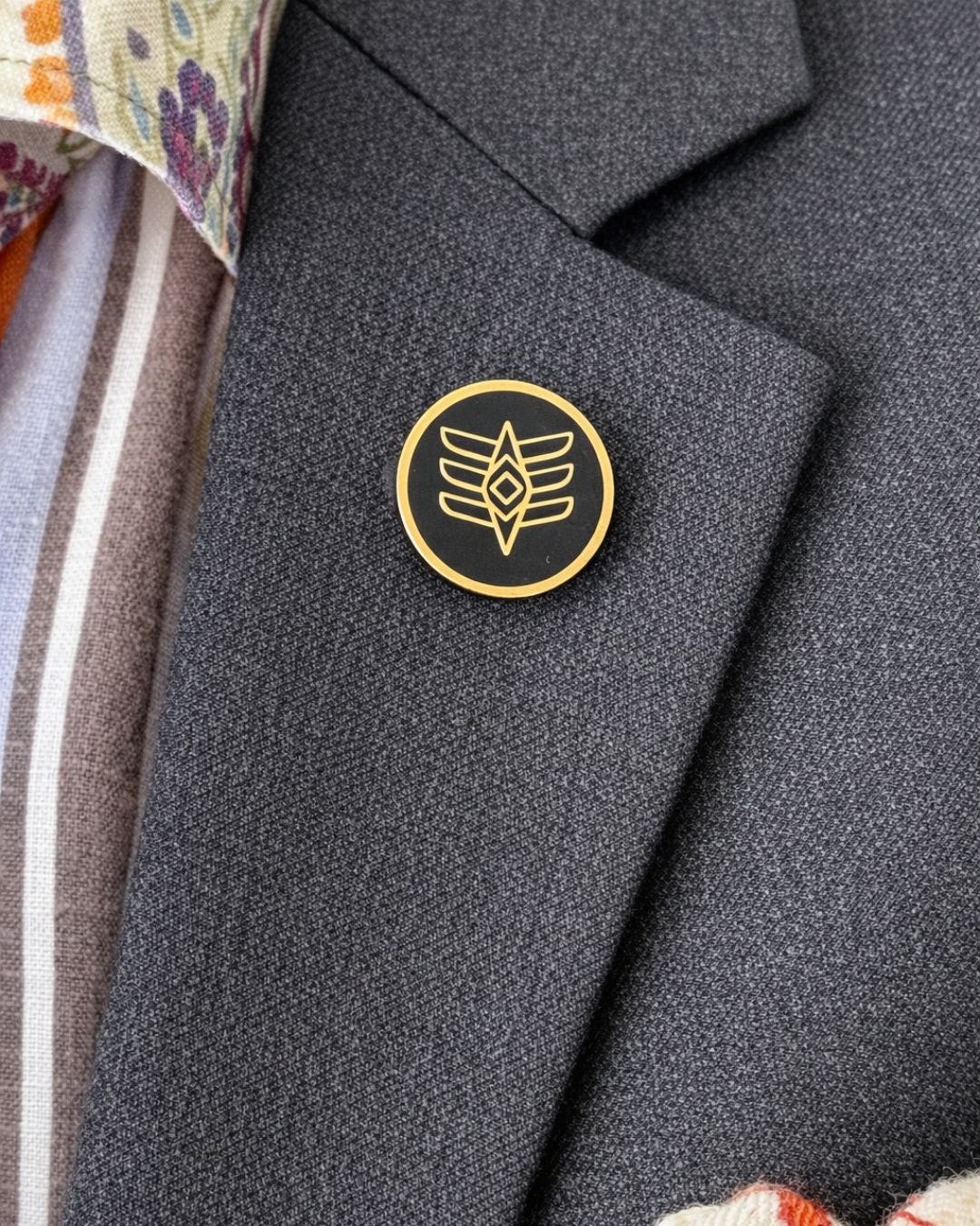 Trinetra Crest Brooch