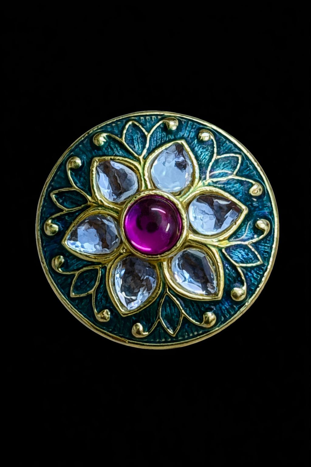 Zamrud Pushp Bandhgala Button