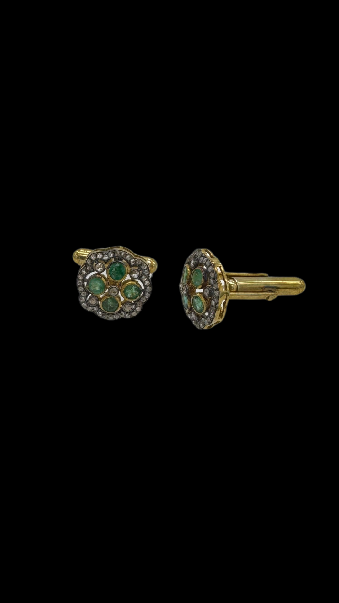 Emerald Round Cufflinks