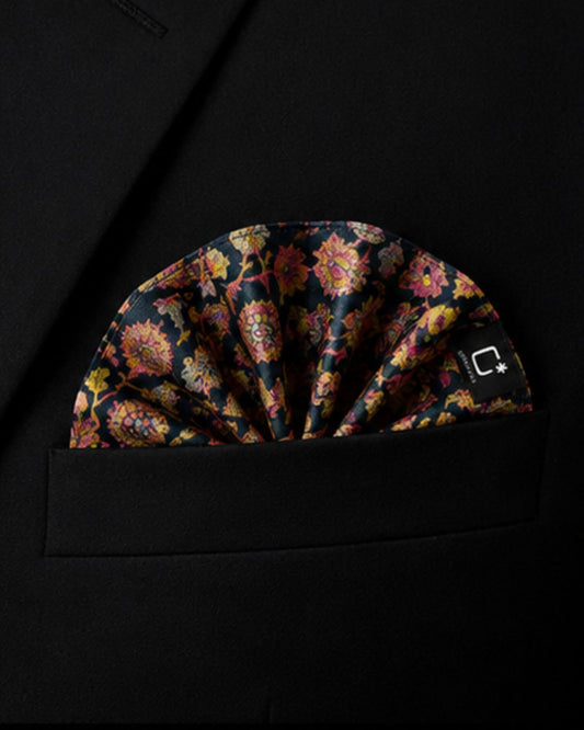 Royal Garden Pashmina Kani Pocket Square