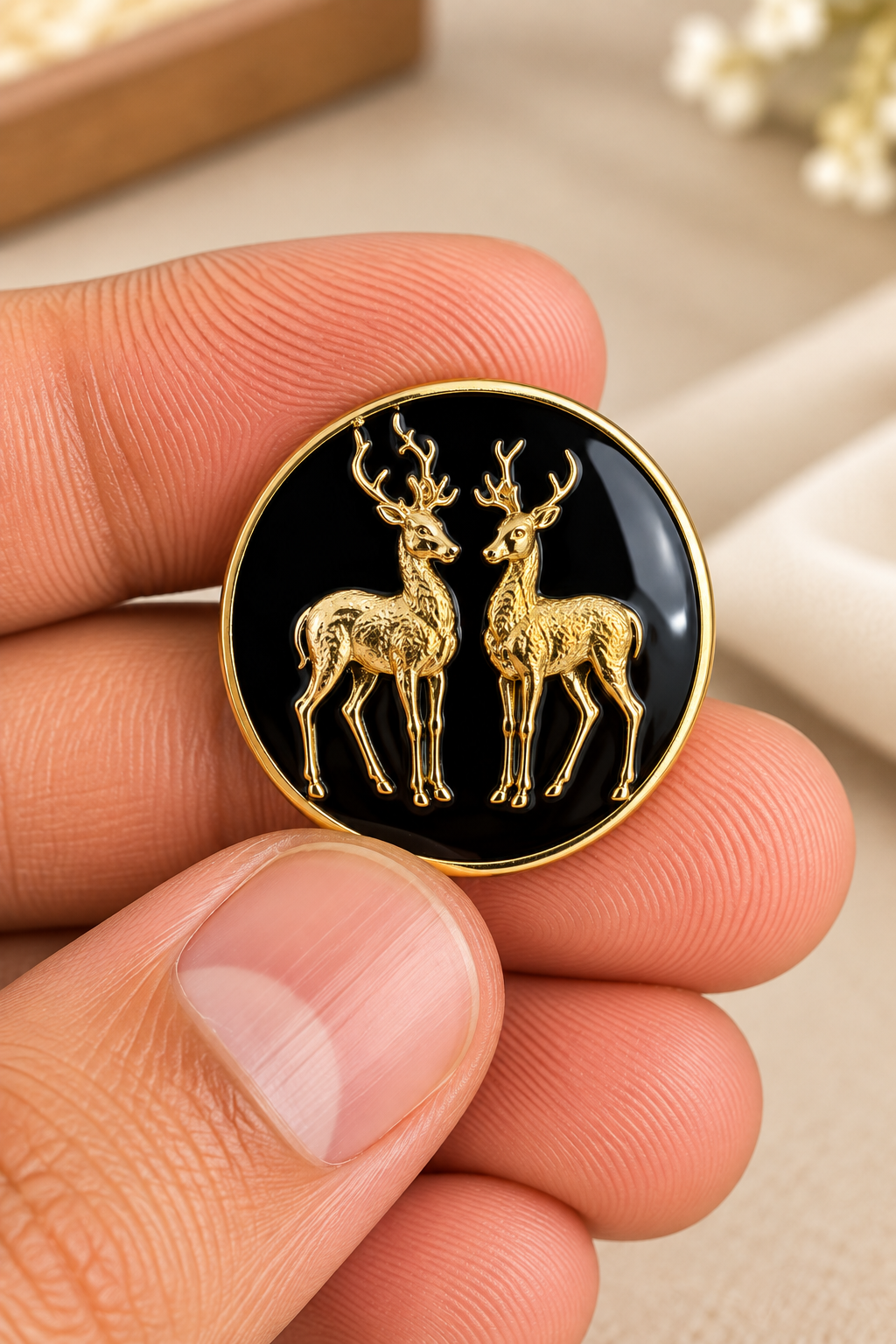 Royal Deer Heritage Bandhgala Button