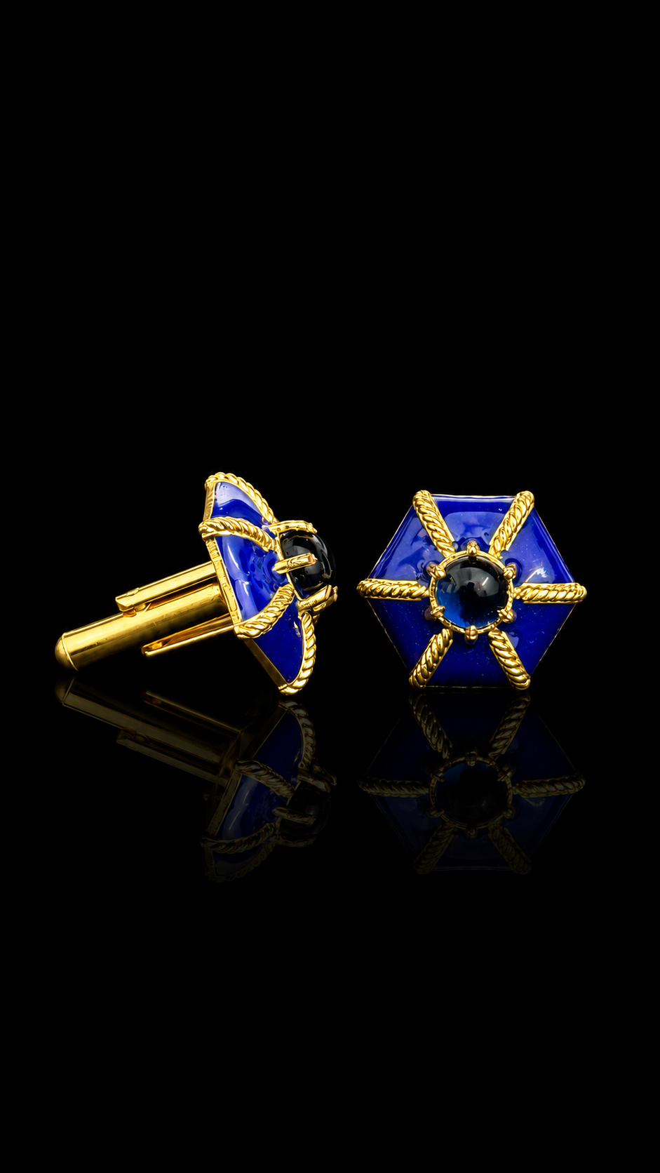 Imperial Emerald Hexagon Cufflinks