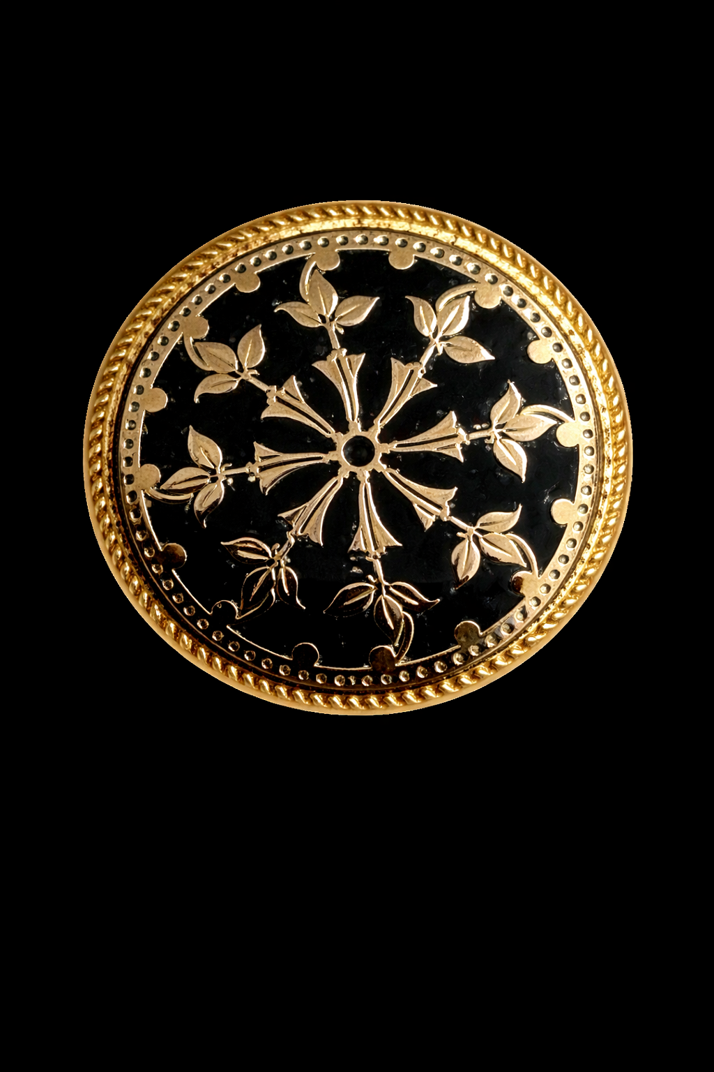 Crimson Bloom Bandhgala Button