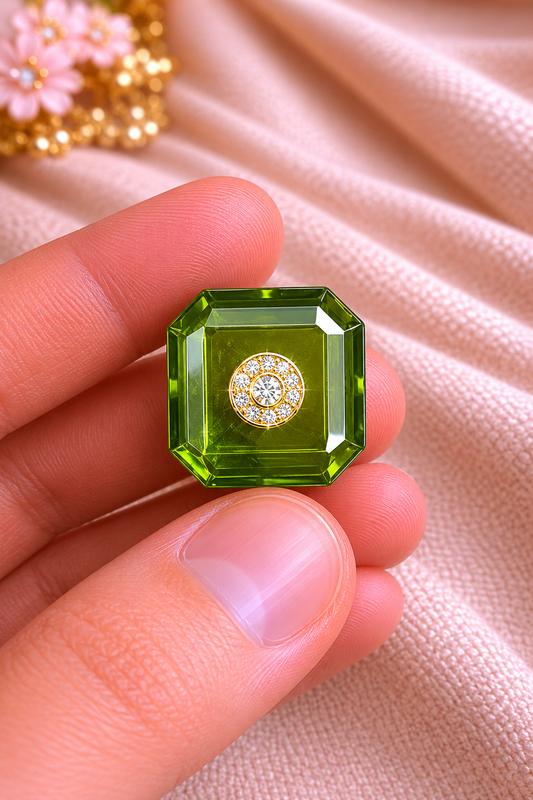 Royale Crystal Square Bandhgala Button