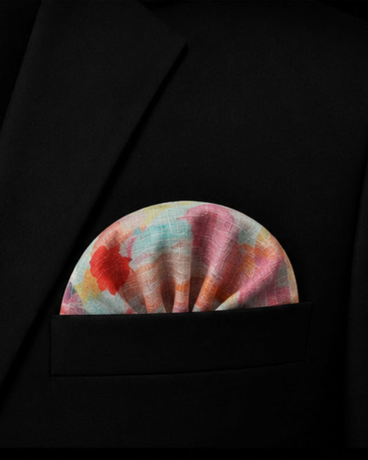 Pastel Canvas Linen Pocket Square