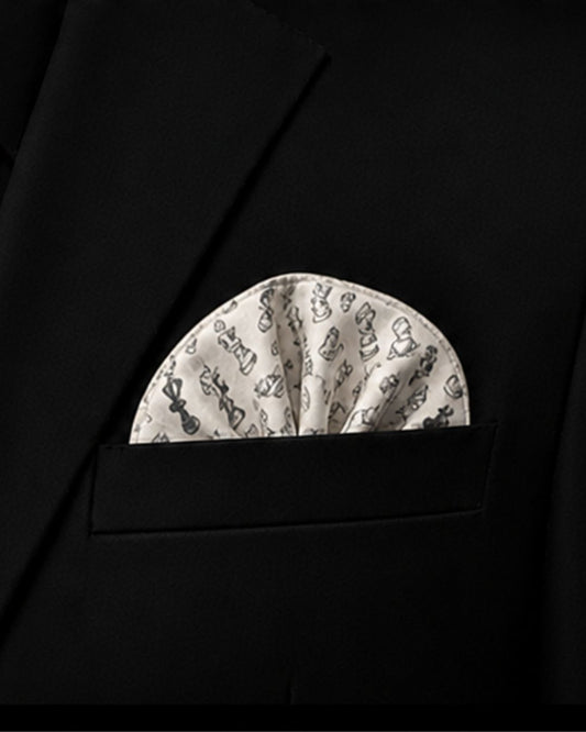 Chess Royale Silk Pocket Square