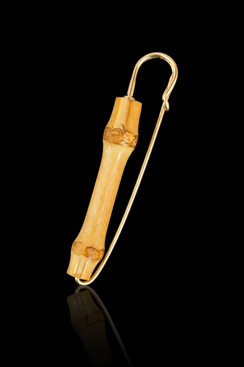 Vintage Bamboo Pin Brooch
