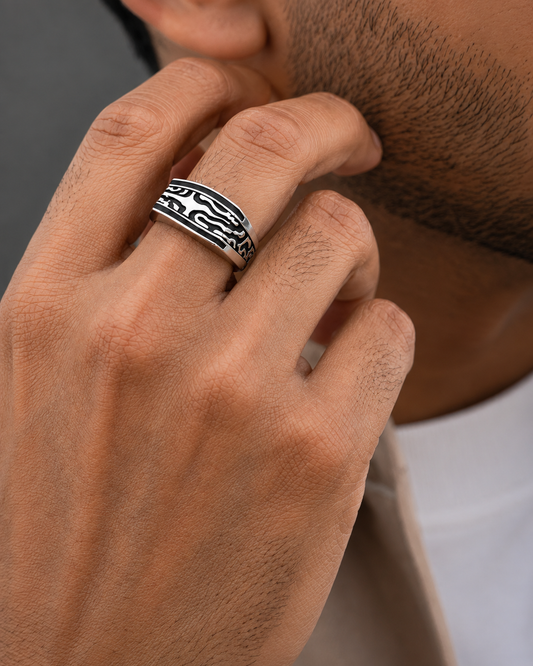 Shilp Edge Silver Ring