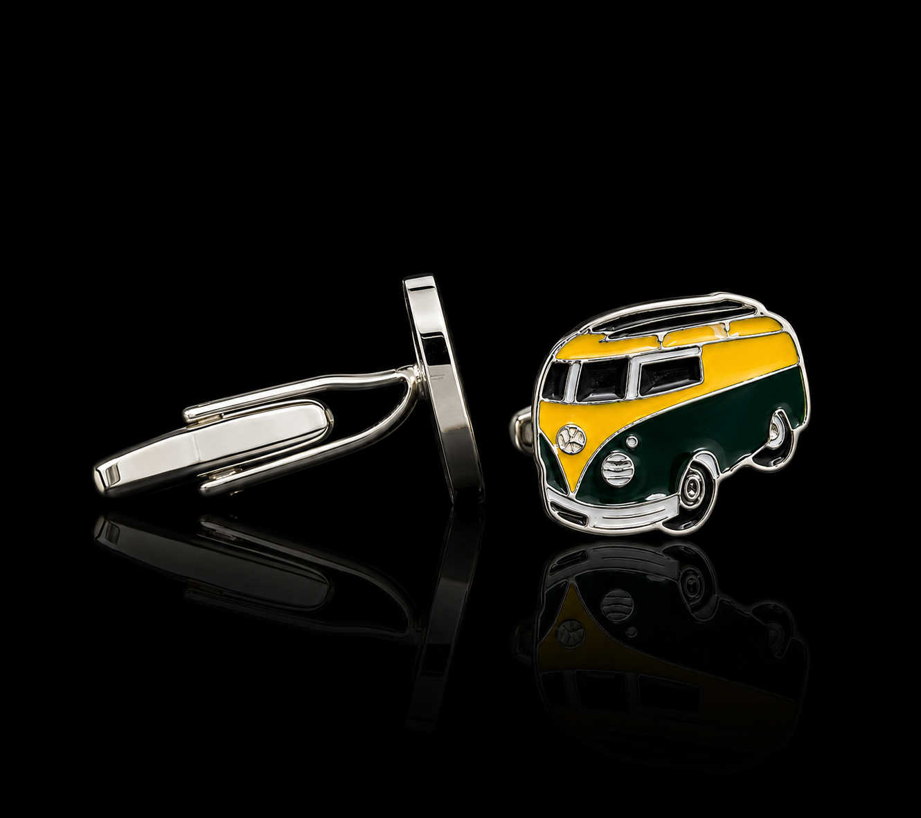 Vintage Camper Van Cufflinks