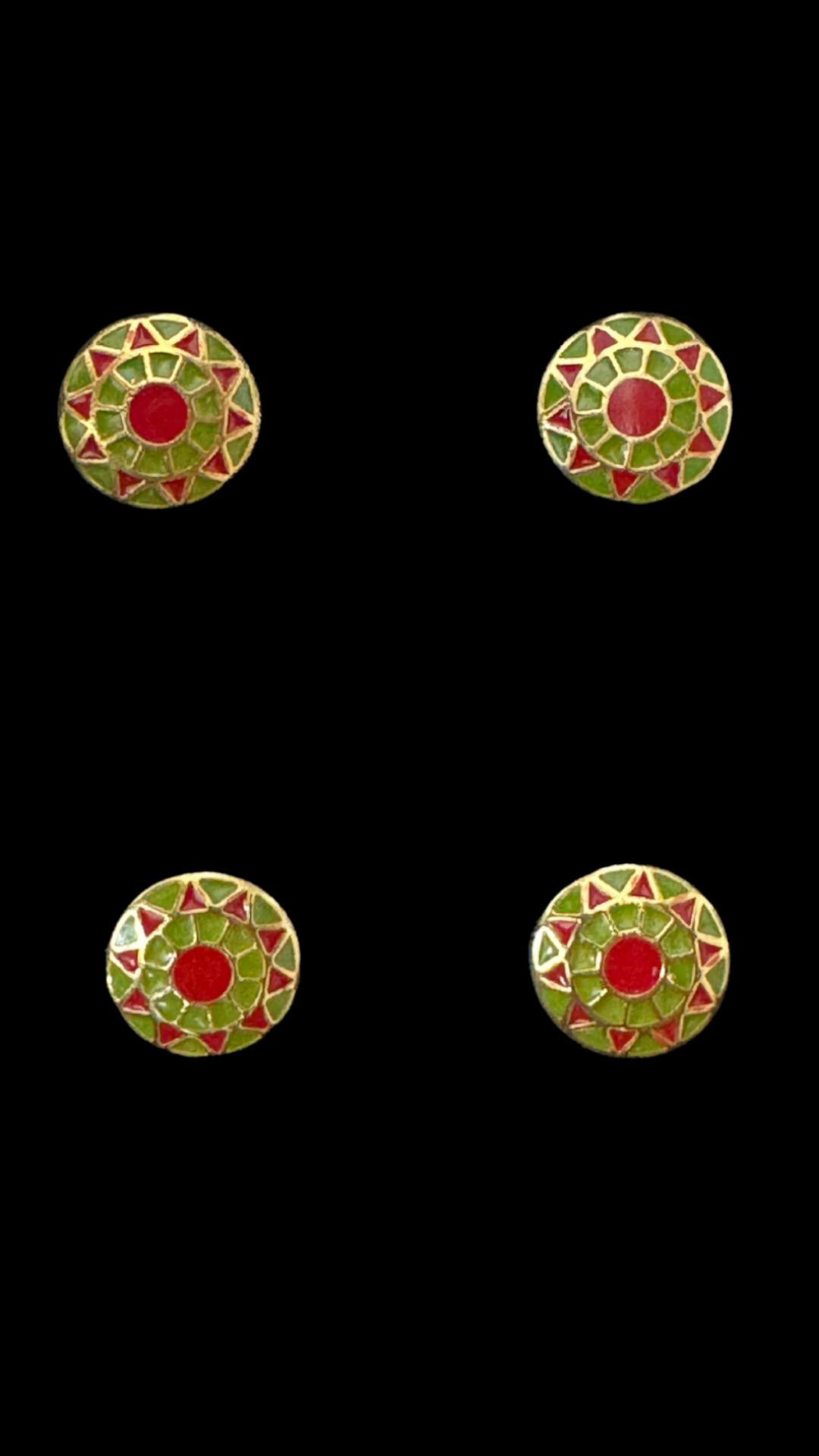 Rangoli Mosaic Kurta Button