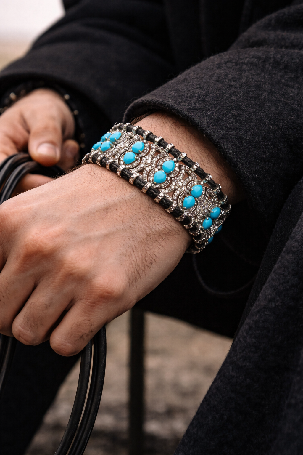 Azure Weave Macambre Diamond Bracelet
