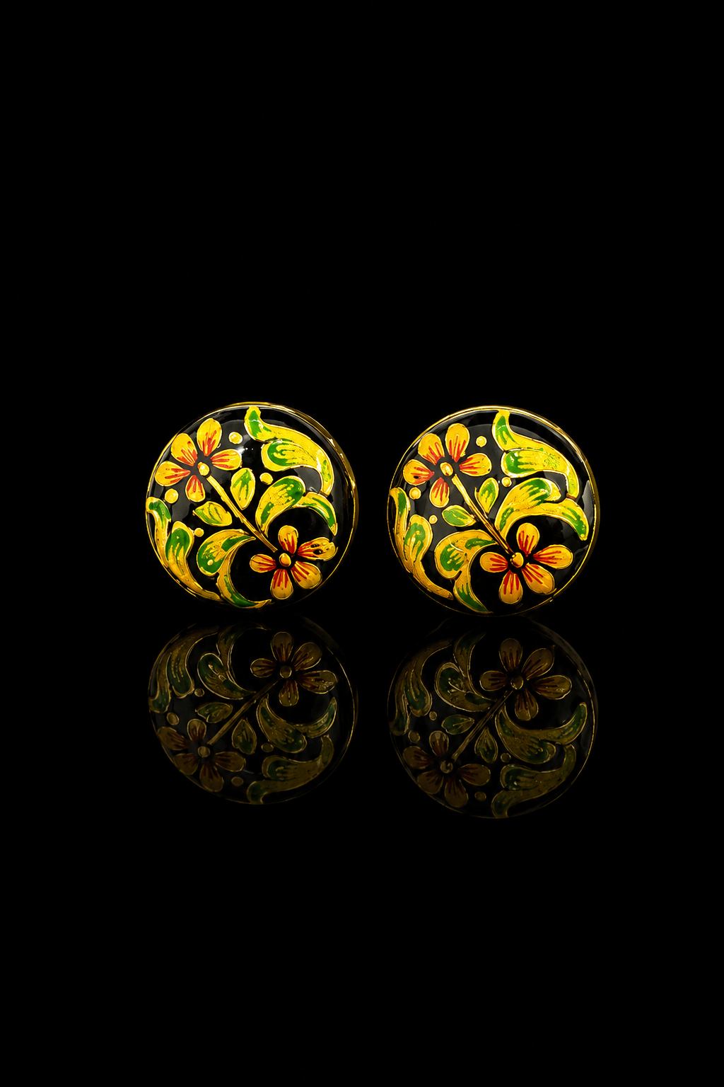 Gulnaar Hand-Painted Enamel Cufflinks