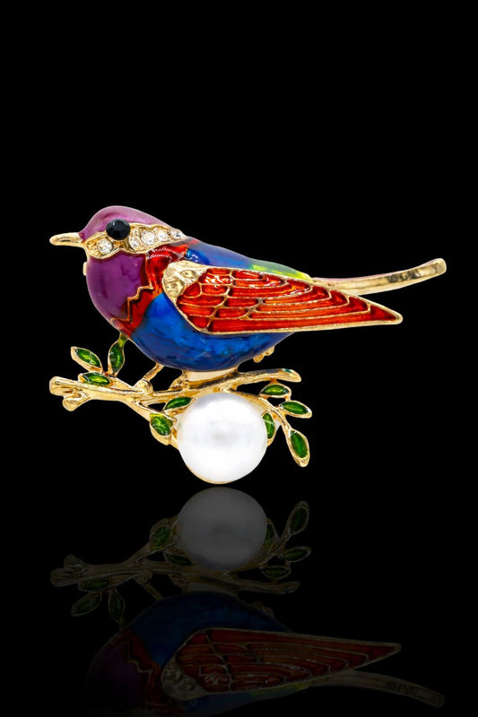 Aurora Songbird Brooch