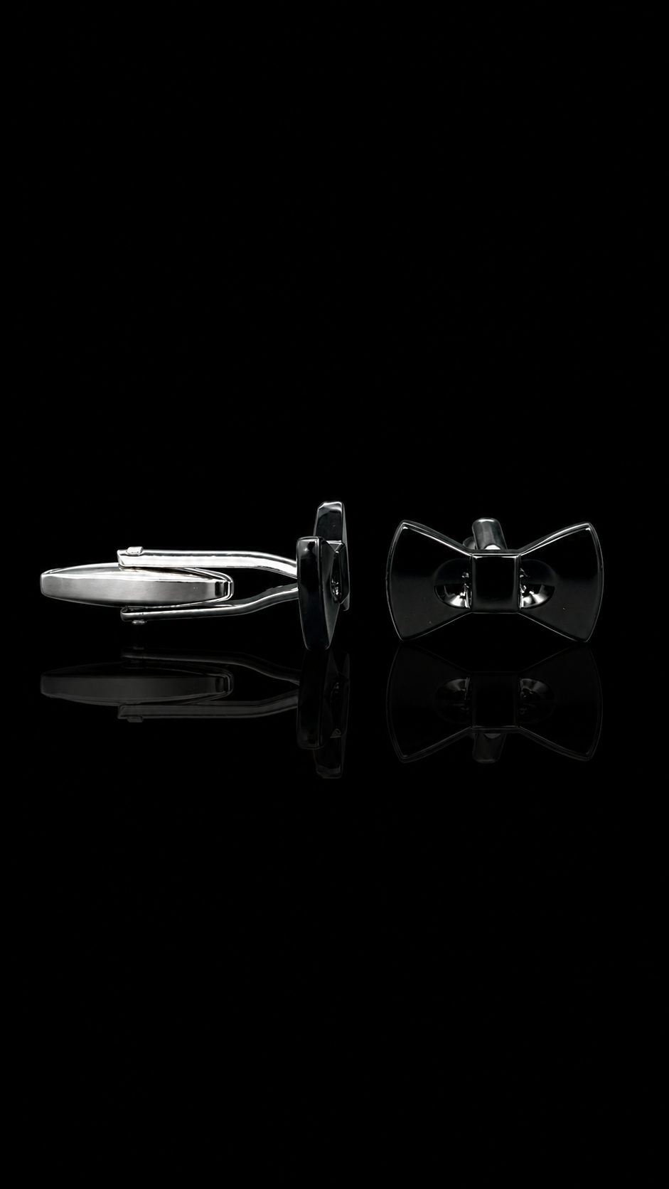 Midnight Bow Cufflinks