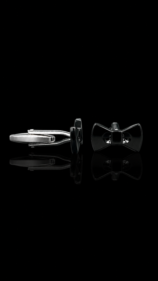 Midnight Bow Cufflinks