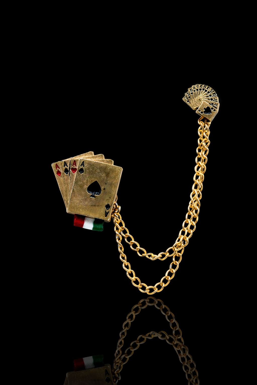 Royal Flush Chain Brooch
