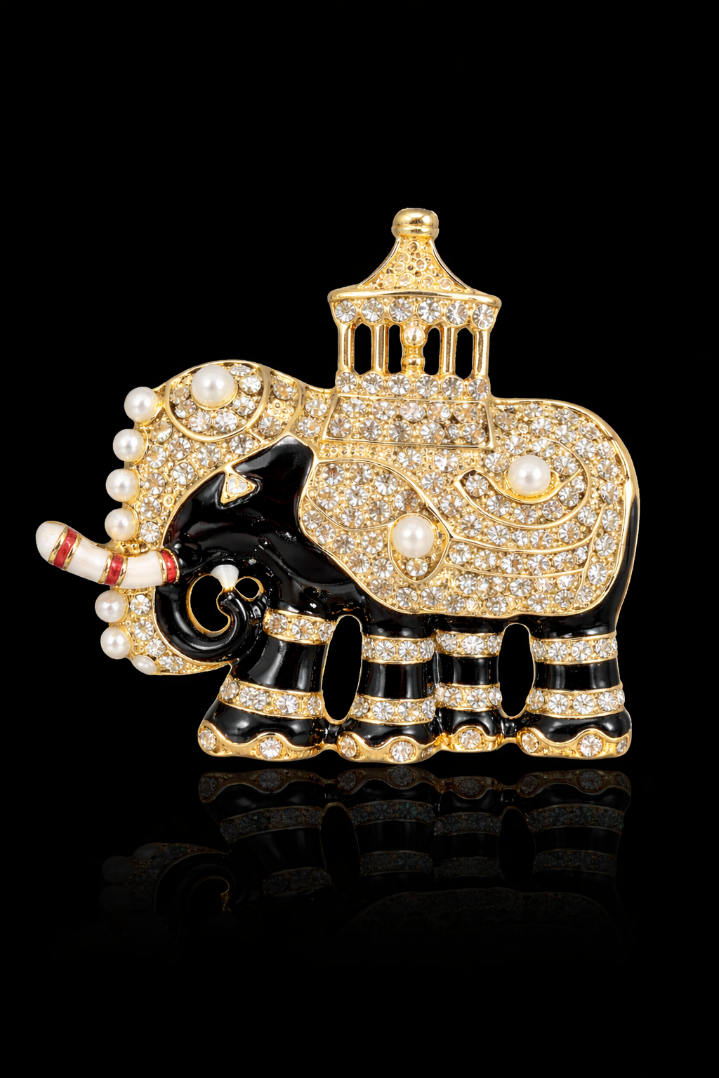 Royal Elephant Pavilion Brooch