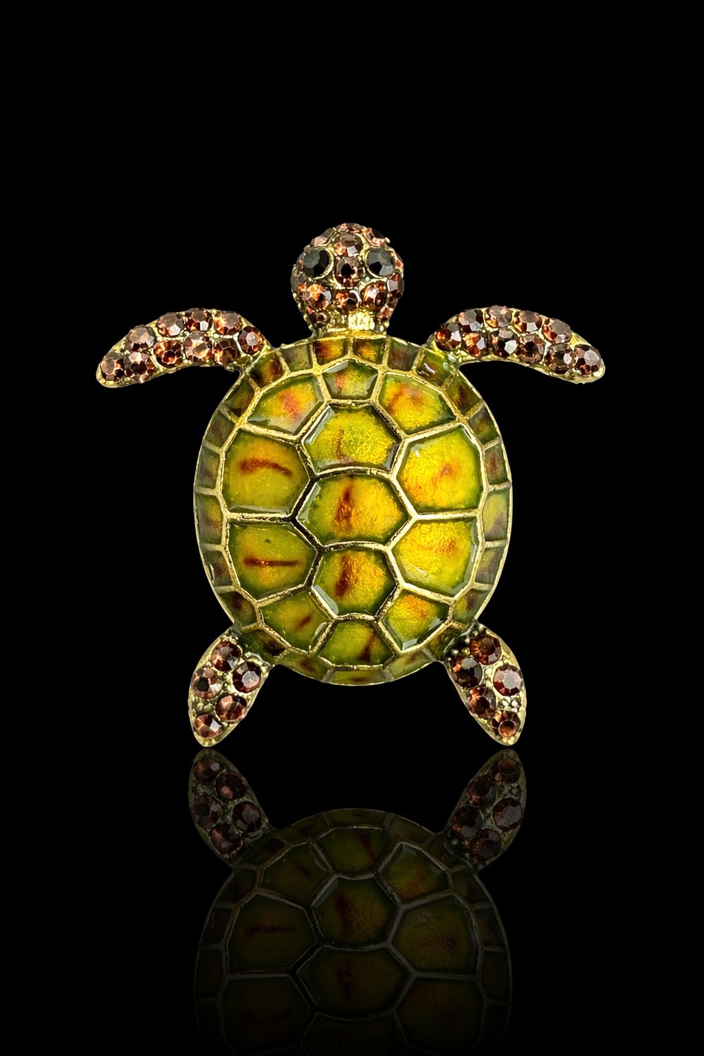 Ocean Jewel Turtle Brooch