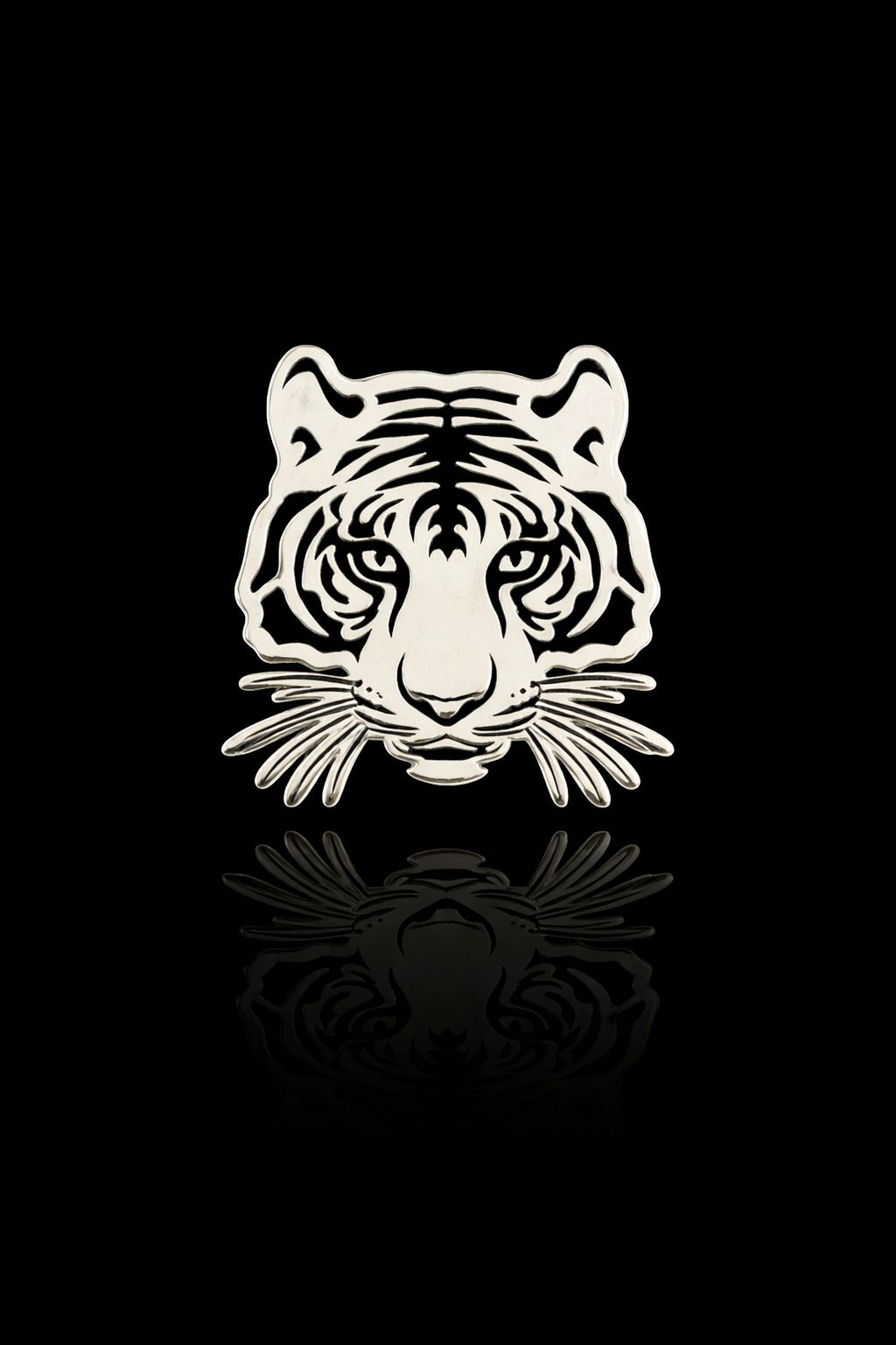 Majestic Tiger Emblem Brooch