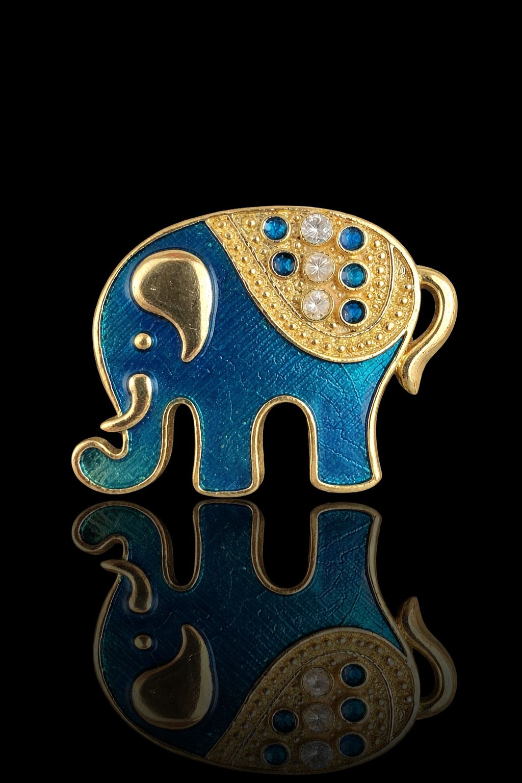 Royal Steps Elephant Brooch