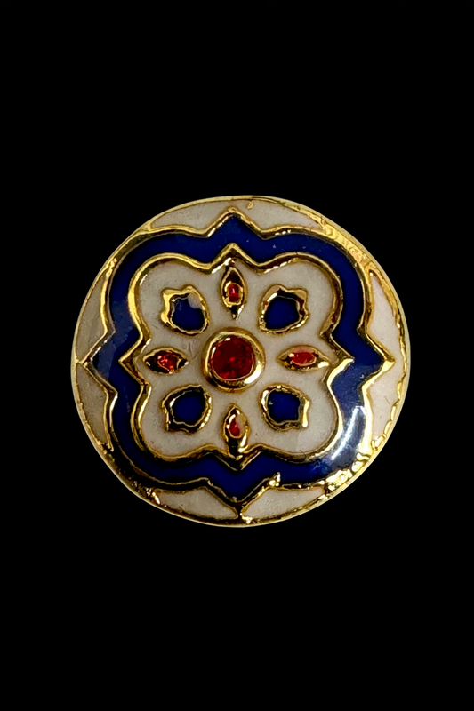 Royal Ivory Bloom Kurta Button