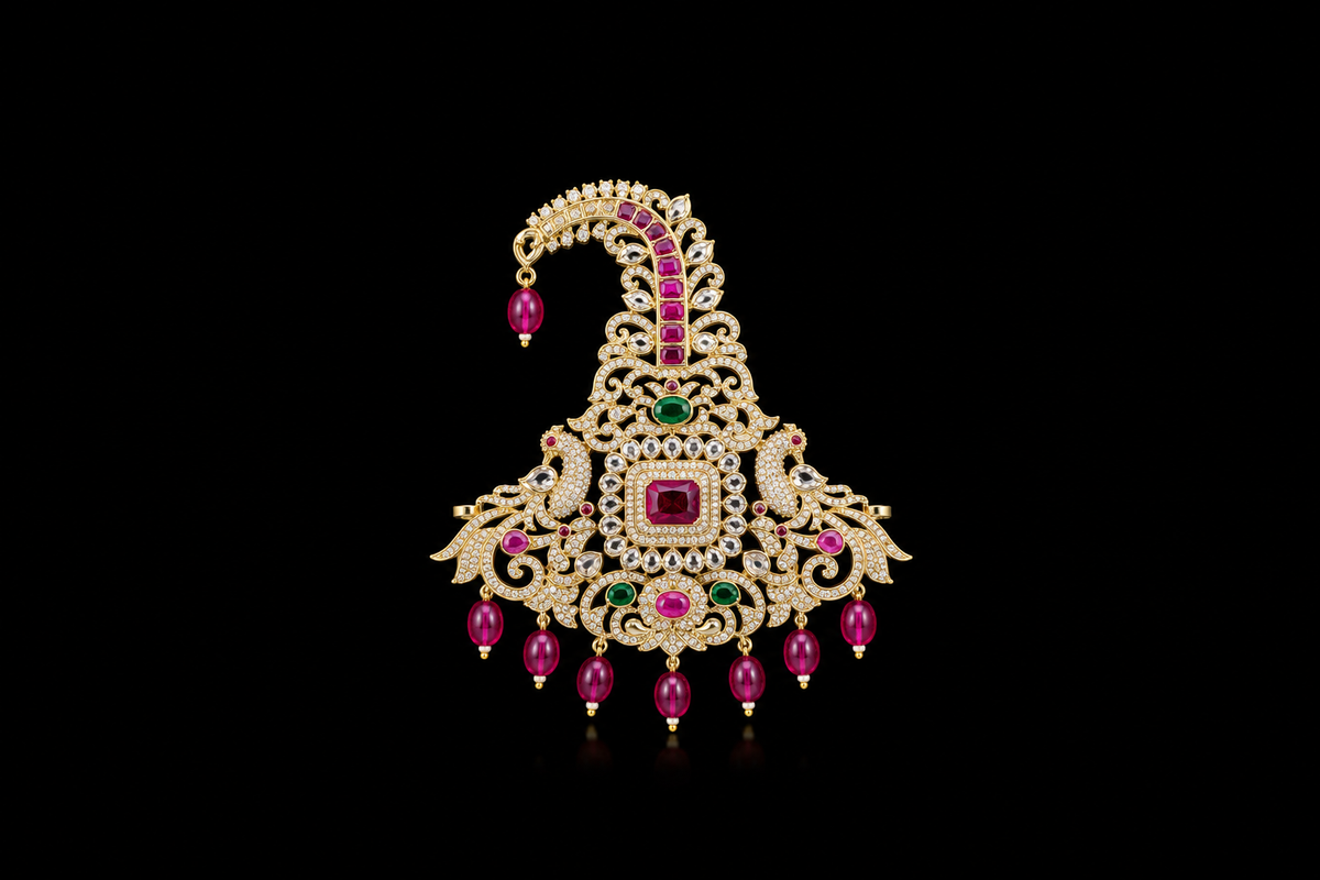 Royal Heritage Ruby & Emerald Kalingi Sarpech