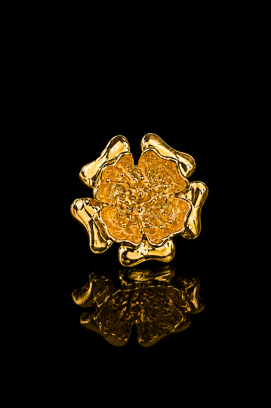 Golden Blossom Lapel Pin