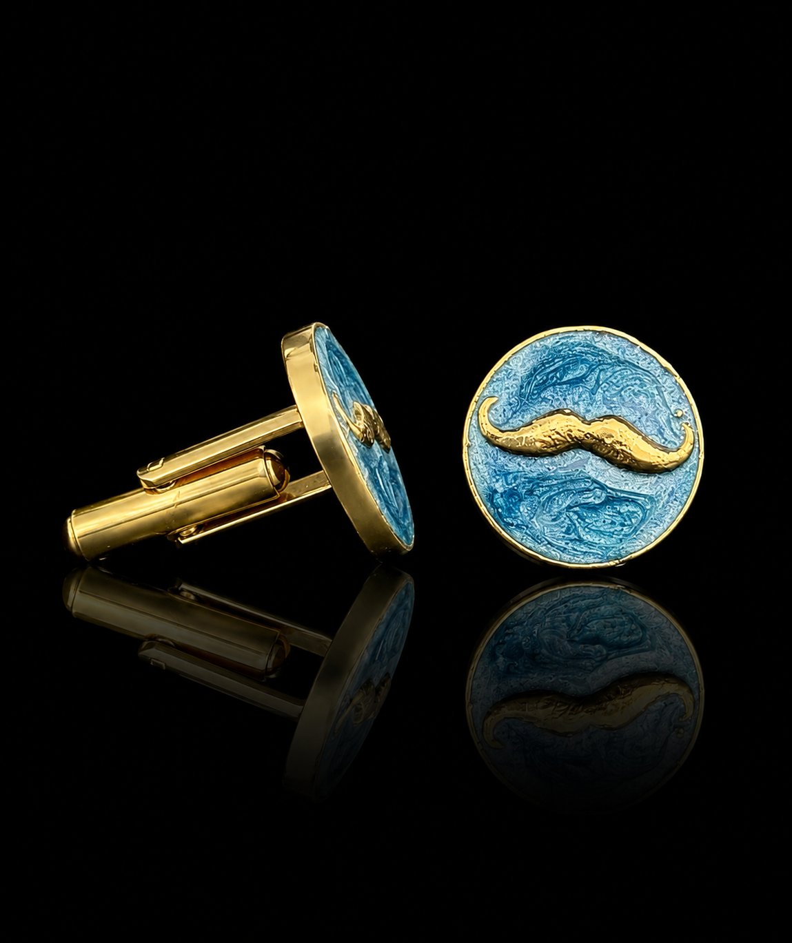 Gentleman's Signature Mustache Cufflinks