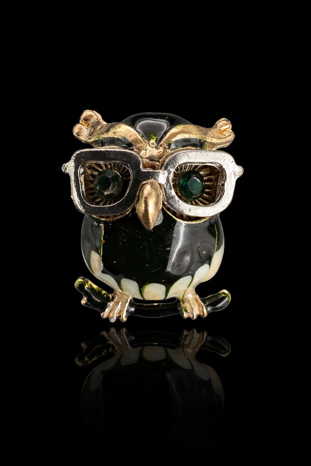 Wise Gaze Owl Brooch
