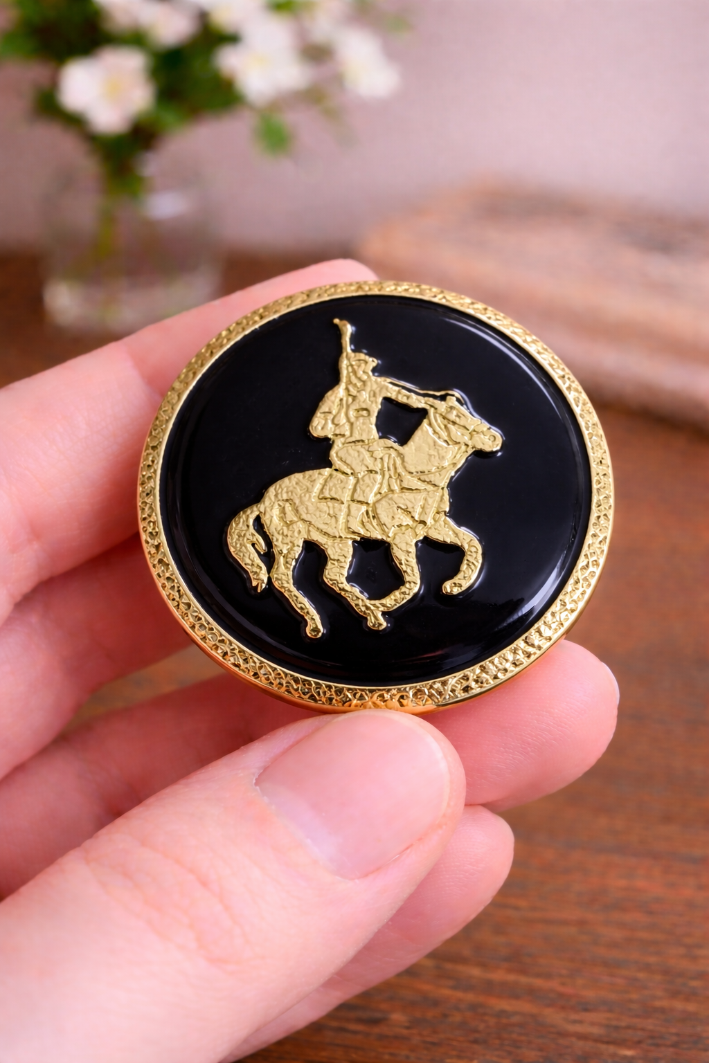Raj Tilak Rider – Brass Bandhgala Button Set