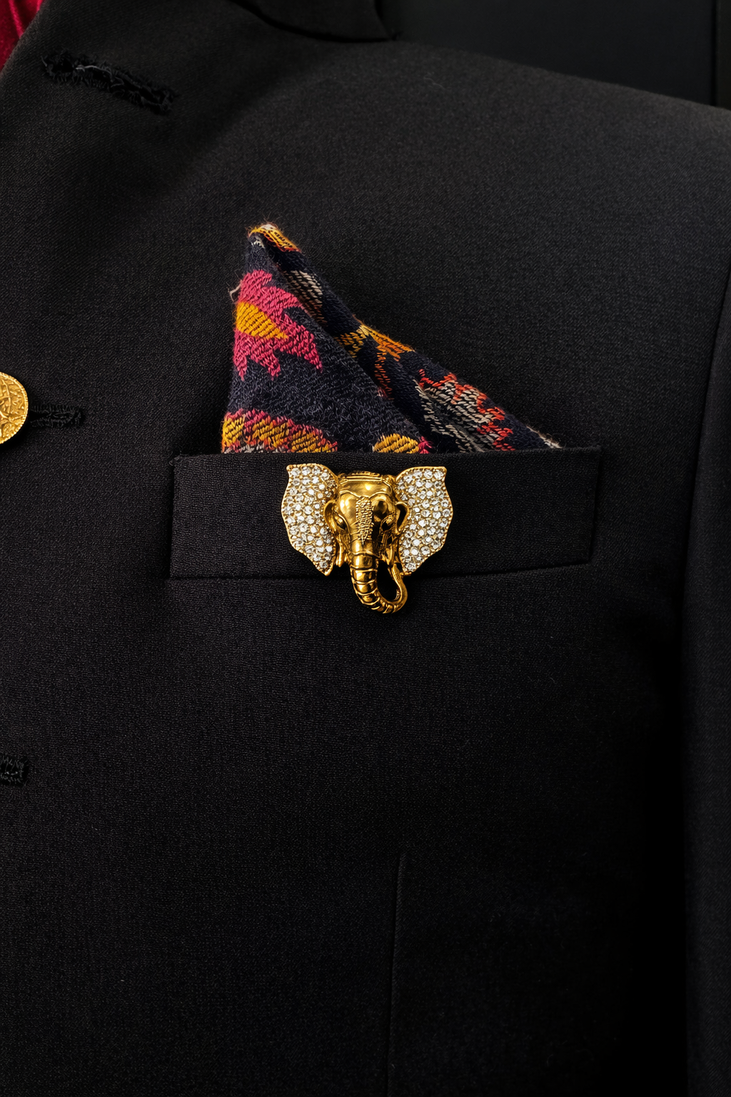 Majestic Elephant Brooch