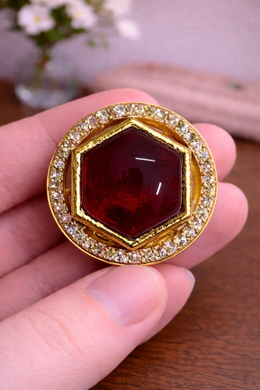 Crimson Crown Bandhgala Button