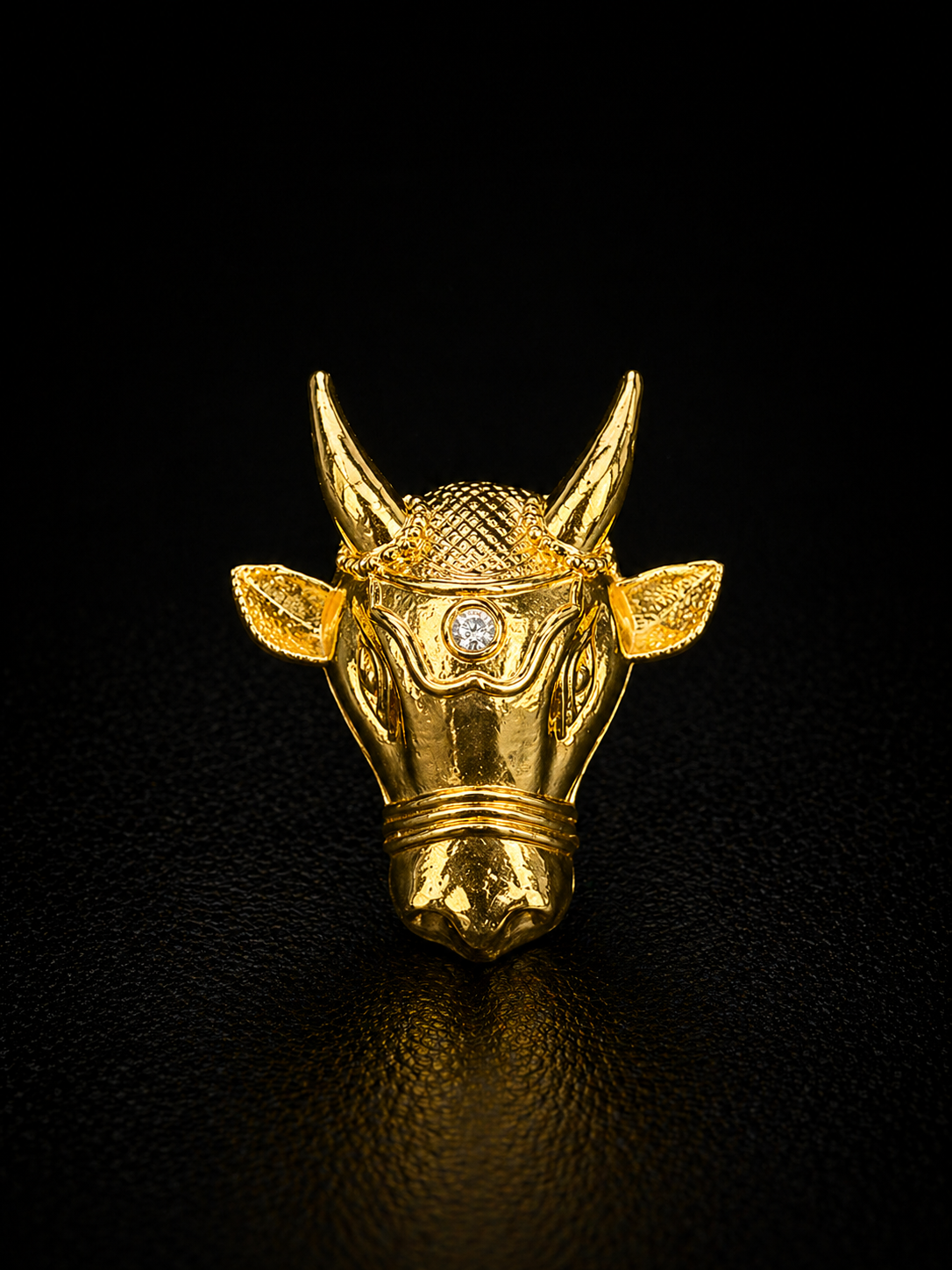 Royal Bull Crest Brooch