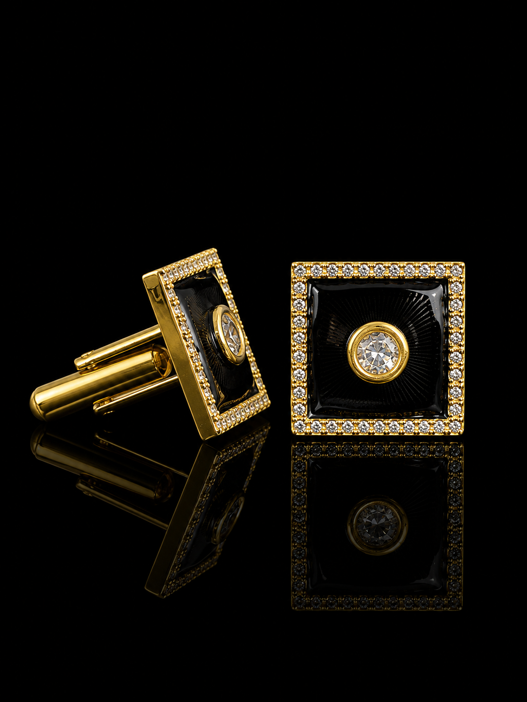 Royal Radiance Square Cufflinks