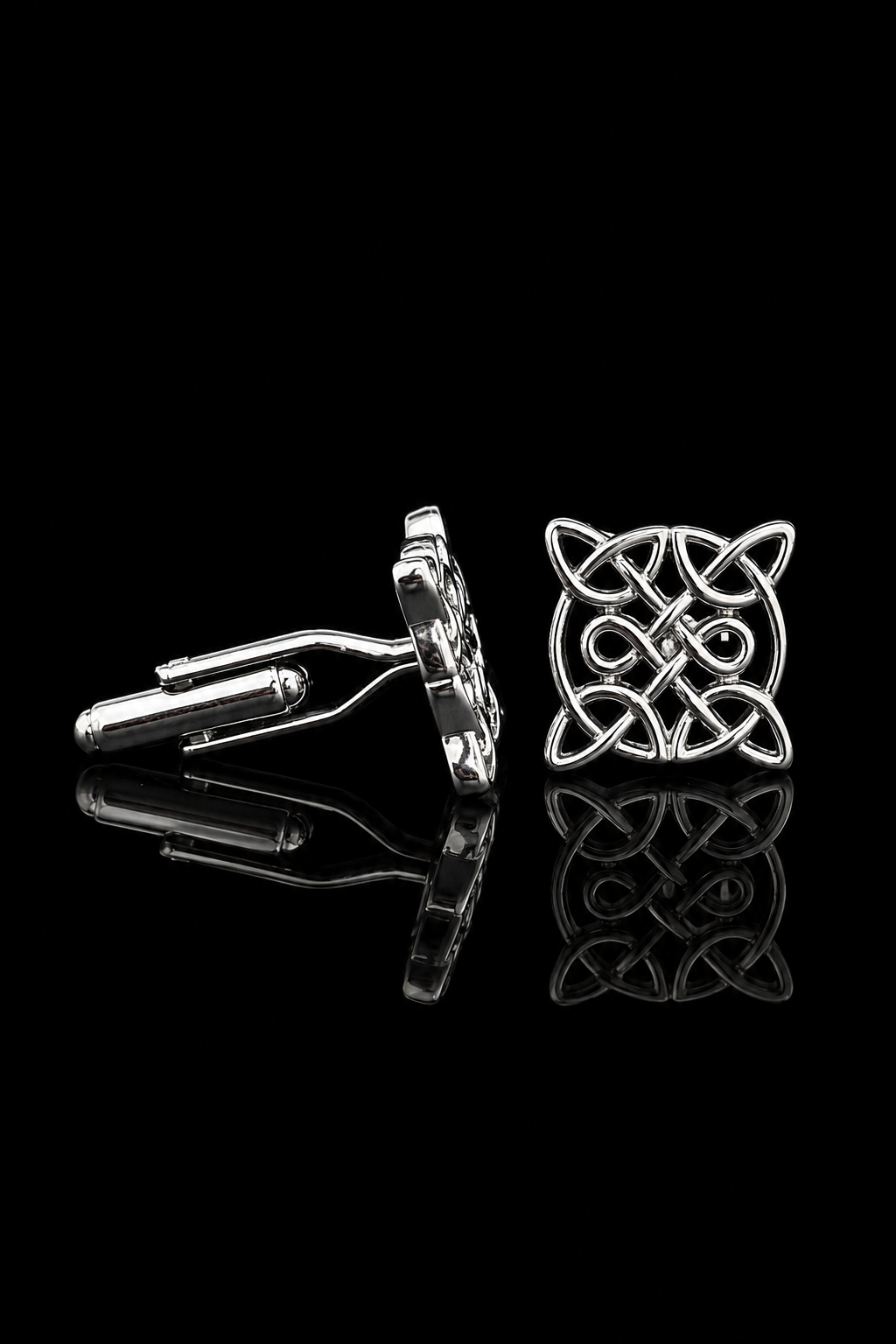Celtic Knot Silver Cufflinks