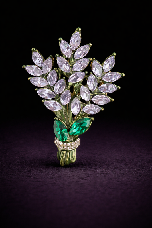 Lavender Whisper Bouquet Brooch
